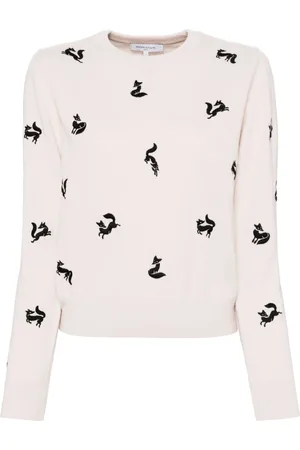 Maison Kitsuné Fancy Fox Pullover mit Stickerei