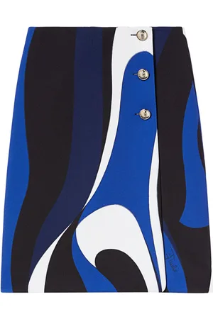 Puccini Midirock mit abstraktem Print