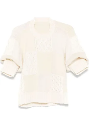 SACAI Pullover mit kurzen Puffärmeln