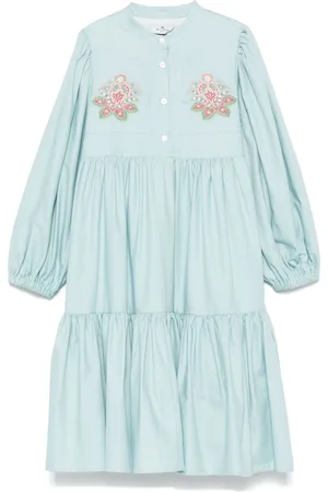 Etro Kleid mit Blumenstickerei