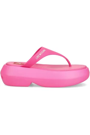 Moschino Flip-Flops mit Plateau 70mm