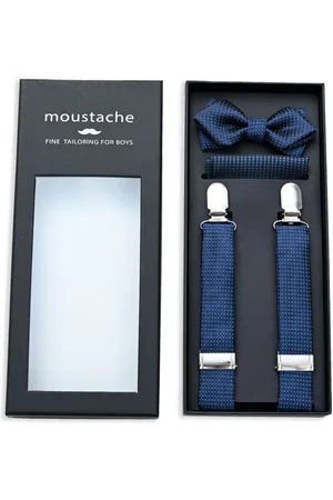 M. Moustache Strukturiertes Hosenträger-Set