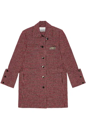 Ganni Karierte Jacke