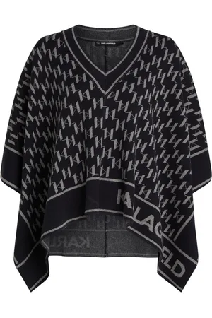 Karl Lagerfeld Cape mit Monogramm