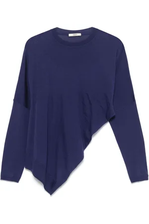 ODEEH Fein gestrickter Pullover