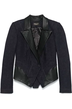 MITILIANE COUTURE Blazer mit Ledereinsätzen
