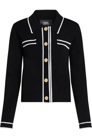 Karl Lagerfeld Essential Cardigan mit Paspeln