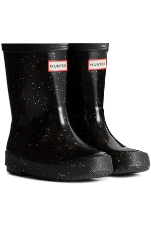 Hunter Gummistiefel mit Logo-Patch