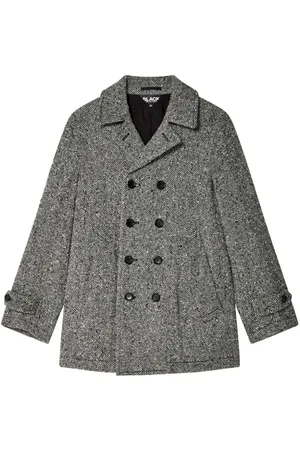 Comme des Garçons Mantel mit Fischgrätenmuster