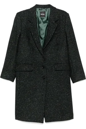 HUGO BOSS Mantel mit Jacquardmuster