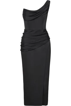 RACHEL GILBERT Drapiertes Duke Midikleid