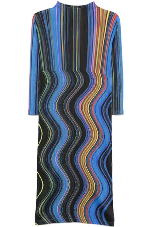 PLEATS PLEASE ISSEY MIYAKE Warp Midikleid