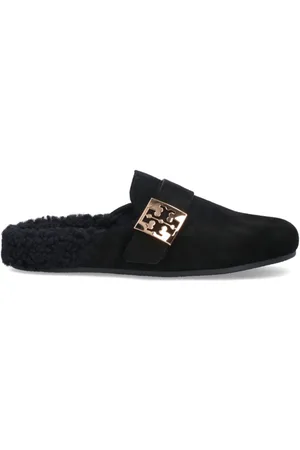 Tory Burch Mules mit Logo-Schild