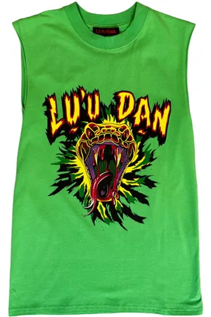 LU’U DAN Trägershirt mit grafischem Print