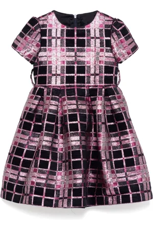 Il gufo Kariertes Kleid