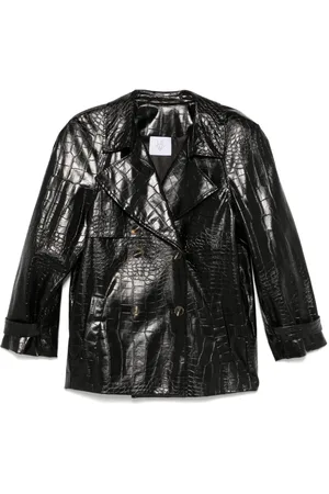 LE SULLY STUDIO Jacke mit Kroko-Prägung