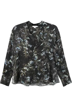 Vince Thistle Seidenbluse