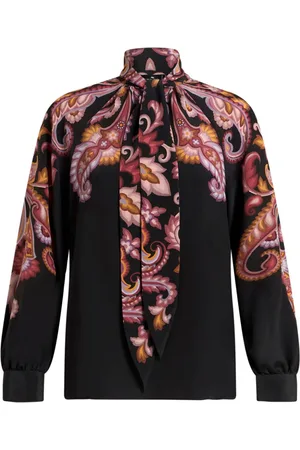 Etro Kreppbluse mit Print