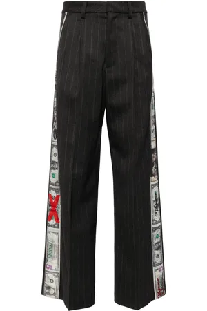 Vaquera Hose mit Dollar-Print