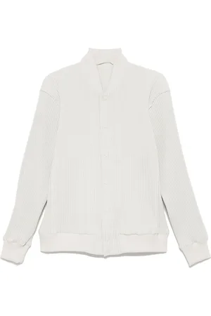 Issey Miyake Plissierte Bomberjacke