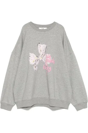 B+AB Sweatshirt mit grafischem Print