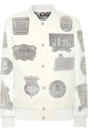 Philipp Plein Crystal College Bomberjacke