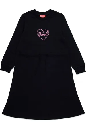 Diesel Kleid mit Logo-Stickerei