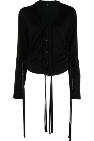 R13 Cardigan mit Kordelzug