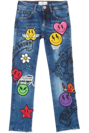 Philipp Plein Smile Hose mit lockerem Schnitt
