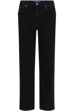 Karl Lagerfeld Halbhohe Straight-Leg-Jeans
