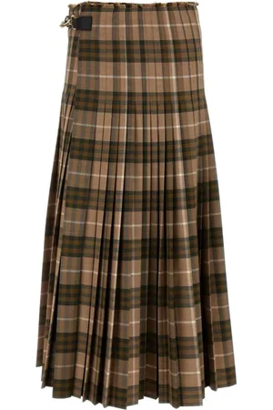 Burberry Karierter Maxirock