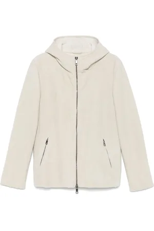 GIORGIO BRATO Kapuzenjacke mit Shearling-Futter