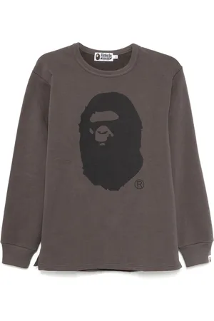 A Bathing Ape Ape Head Sweatshirt aus gebürsteter Baumwolle