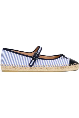 MALONE SOULIERS Gestreifte Espadrilles