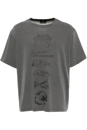 We11 Done T-Shirt mit Multi-Logo-Print