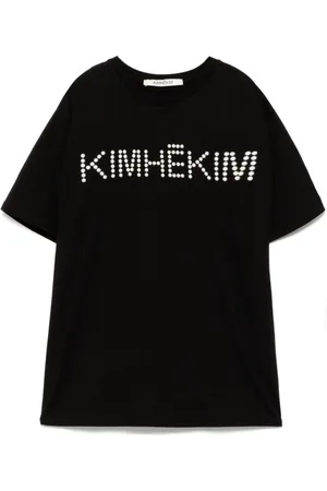 KIMHEKIM T-Shirt mit Kunstperlen