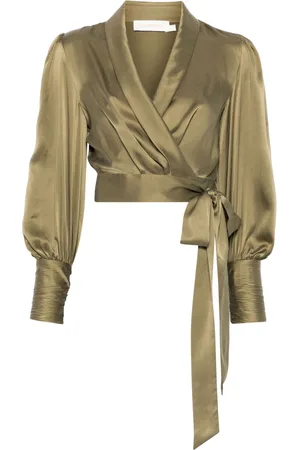 ZIMMERMANN Wickelbluse aus Seide