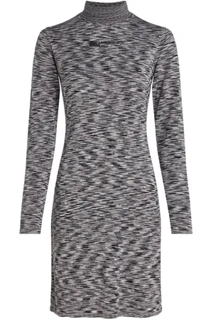Karl Lagerfeld Langärmeliges Strickkleid