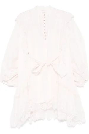 ZIMMERMANN Crush Lace Billow Minikleid