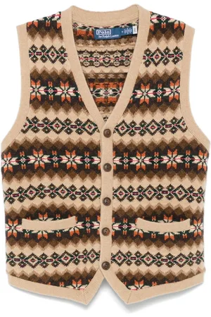 Ralph Lauren Cardigan mit Fair-Isle-Muster