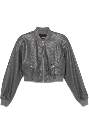 ROTATE Geflochtene Cropped-Jacke