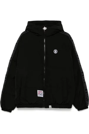 A Bathing Ape Wattierte Moonface Jacke mit Logo