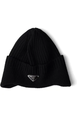 Prada Beanie mit emailliertem Logo