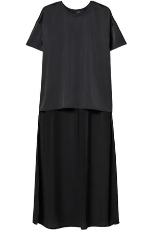 Twin-Set Asymmetrische Satinbluse