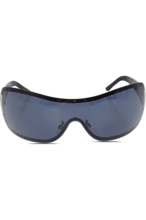 CHANEL 1990-2000s Shield-Sonnenbrille
