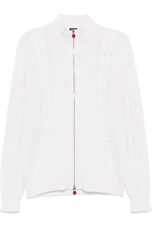 Kiton Kaschmircardigan mit Zopfmuster