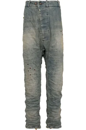 11 BY BORIS BIDJAN SABERI Jeans mit Acid-Wash-Effekt