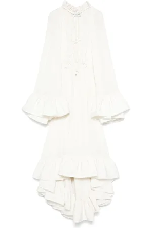 Lanvin Gerüschtes Midikleid