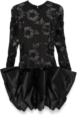 ROTATE Minikleid mit Blumenstickerei
