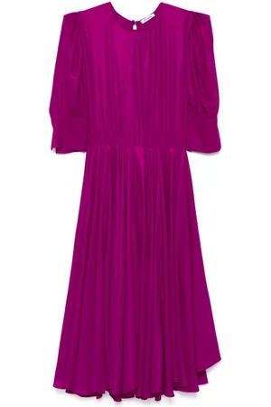 Parlor Midikleid im Metallic-Look